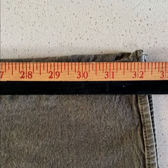 Linksoul Men's Slim Jeans Faded Green Size 35/32 - Picture 8 of 8